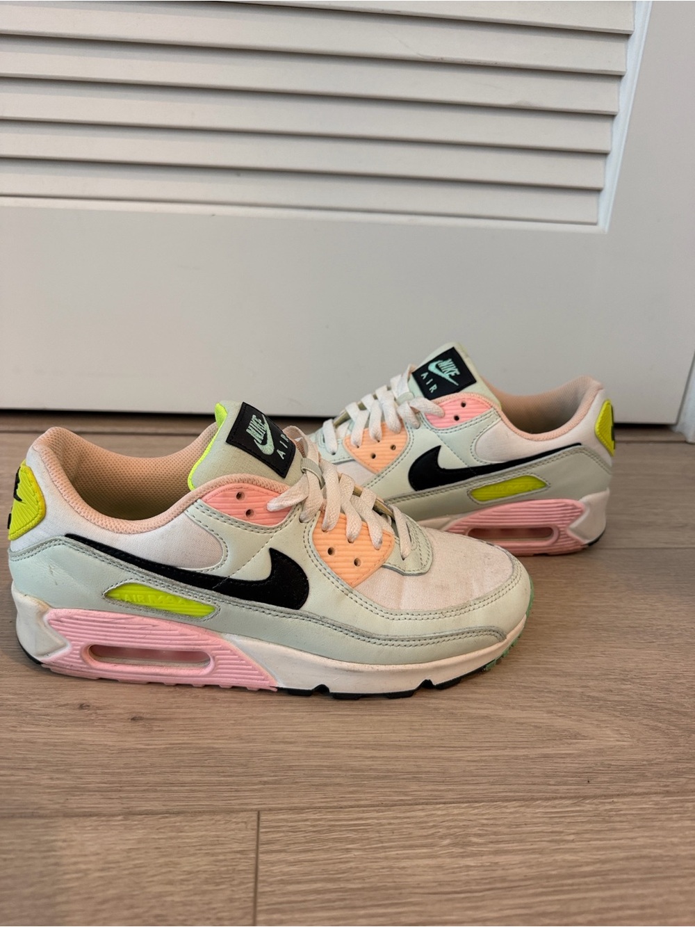Nike Pastel Low-Top Sneakers in Mint, Peach & Cream